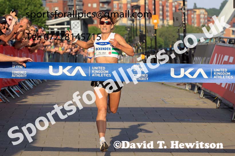 The 2023 UK Athletics Womens 5k Road Race Champs., Newcastle Quayside.  Photo: David T. Hewitson/Sports for All Pics